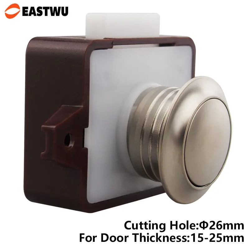 20pcs 1lot Caravan RV Motorhome Camper Boat Furniture Drawer Cabinet Cupboard Push Knob Button Latch Lock Cut out 26mm P05-BN |