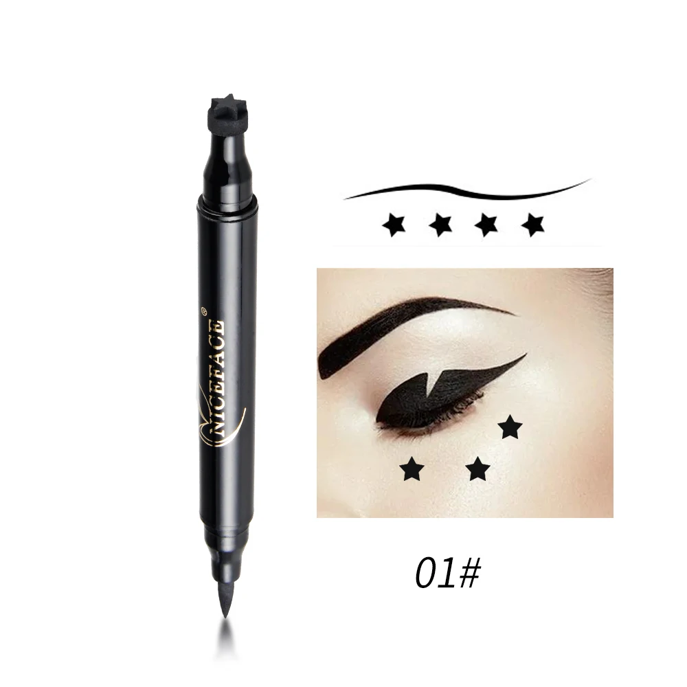 NICEFACE Черная Подводка для глаз Eye Liner ручка макияж Водонепроницаемый Для женщин