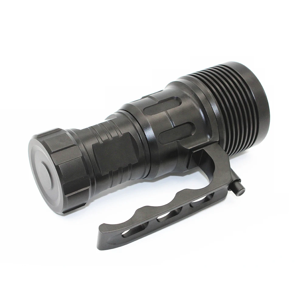 저렴한 XHP70 손전등 4000 루멘 전문 다이빙 라이트 수중 100M 방수 알루미늄 LED 토치 라이트 전원 4x 18650