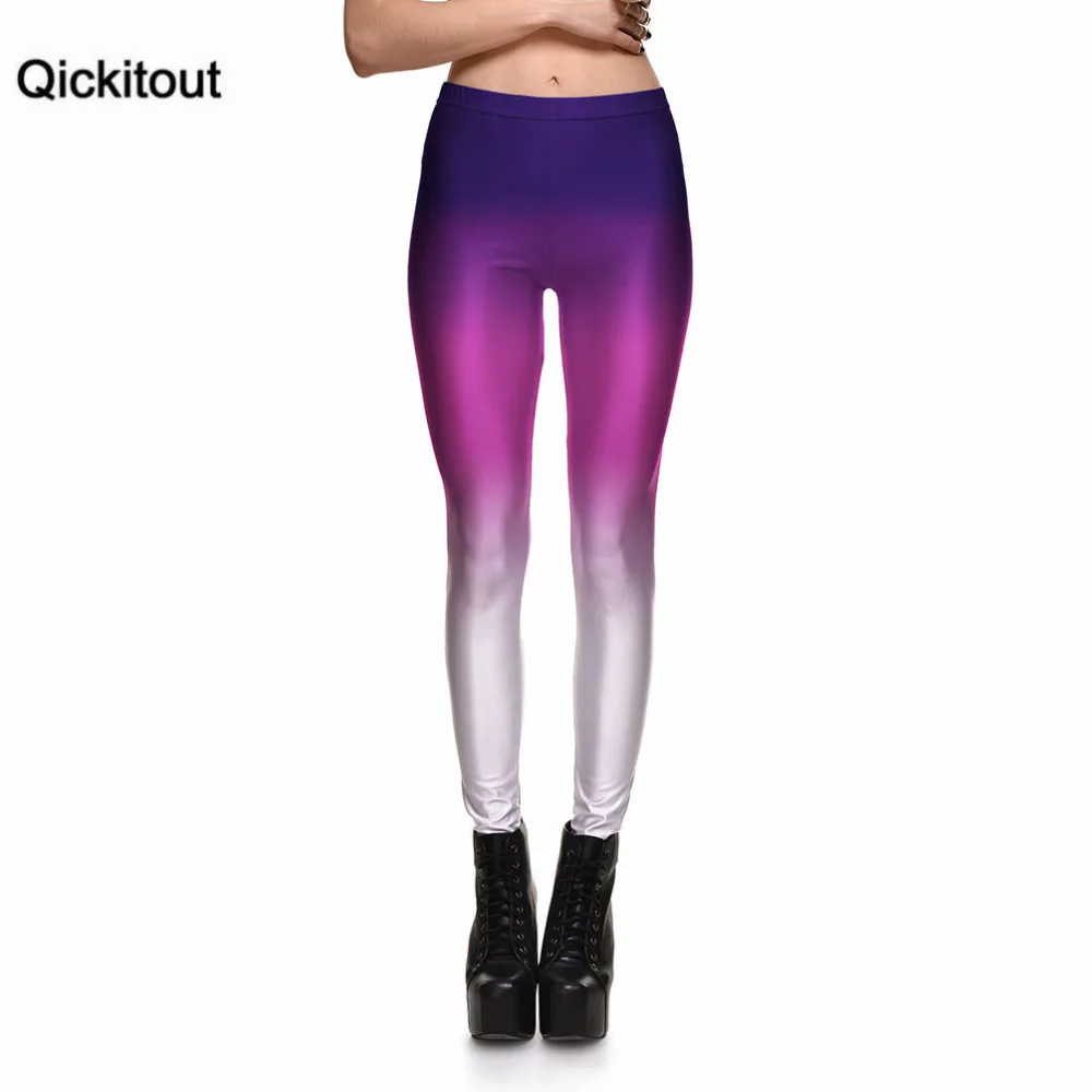 Qickitout Леггинсы Новое поступление женские модные тонкие леггинсы сексуальные