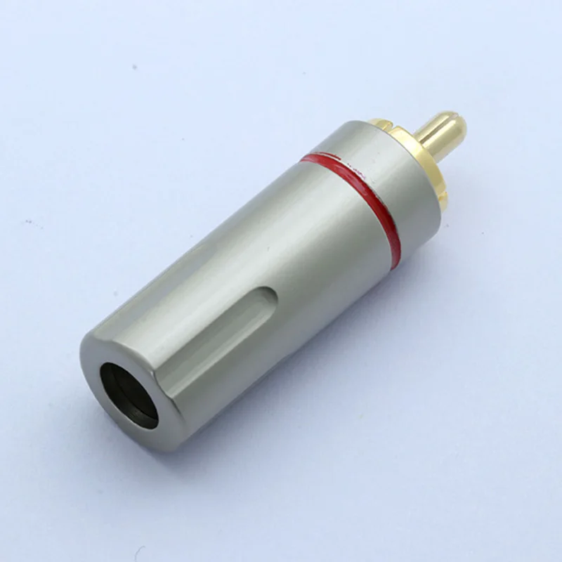 10Pcs/5Pairs Gold Plated RCA Connector male plug adapter Video/Audio Wire Support 6mm Cable white&ampred super fast | Обустройство