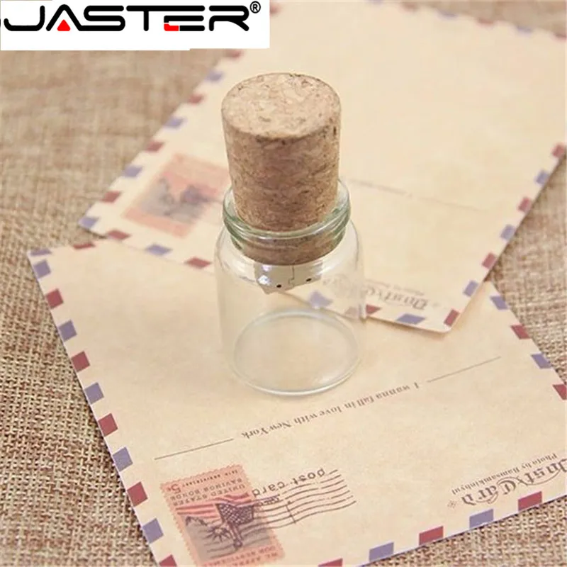 Usb флеш накопитель JASTER в деревянной пробковой бутылке 4/8/16/32/64 ГБ|USB