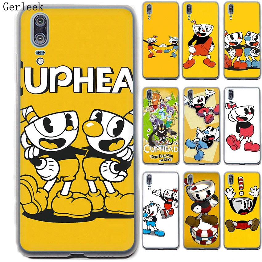 Жесткий чехол для телефона Desxz Cuphead Huawei P30 P8 P9 P10 P20 Pro Plus Lite Mini P Smart
