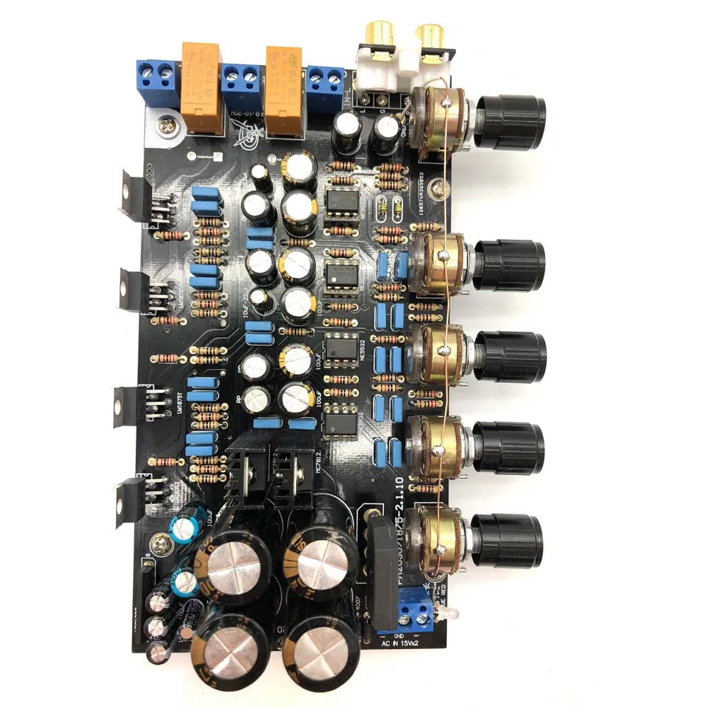 Lusya LM1875 усилитель платы 2 1 канальный басов дифференциальный BTL diy