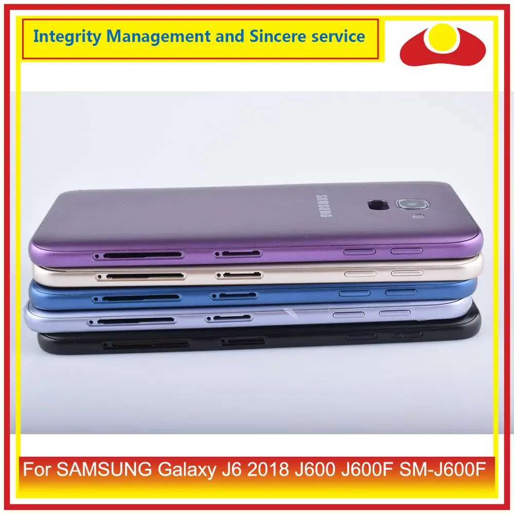 Оригинальный чехол для Samsung Galaxy J6 2018 J600 J600F корпус с аккумулятором задняя крышка
