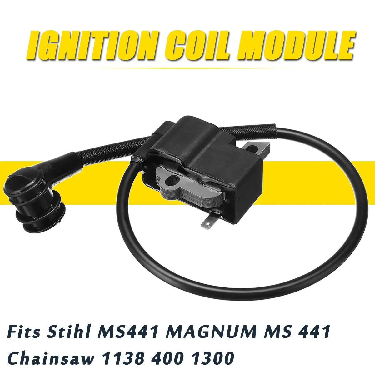 Черный Модуль катушки зажигания подходит для Stihl MS441 MAGNUM MS 441 бензопила 1138 400