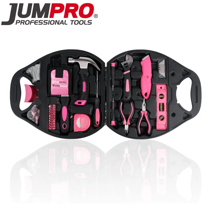 Подарок на день матери 77 шт. дамы Инструменты розовый набор инструментов Главная