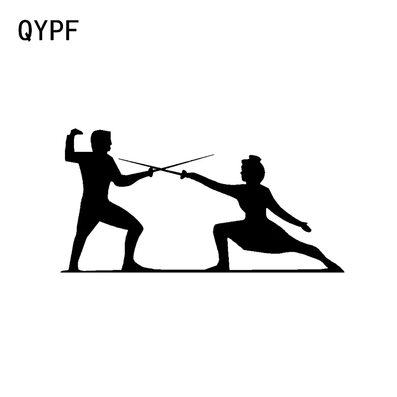 QYPF 13 6*6 9 см интересное романтическое ограждение автомобильная наклейка силуэт