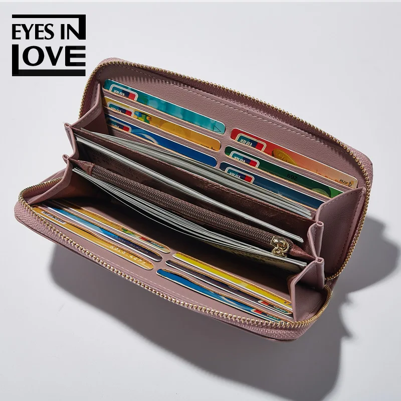 Женский кошелек Femal Wristlet для мобильного телефона вечеринки фиолетовый Cuzdan Carteira