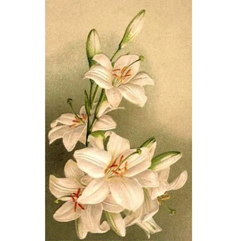 Алмазная живопись с цветком лилии Набор для вышивки крестиком 5d полное сверление