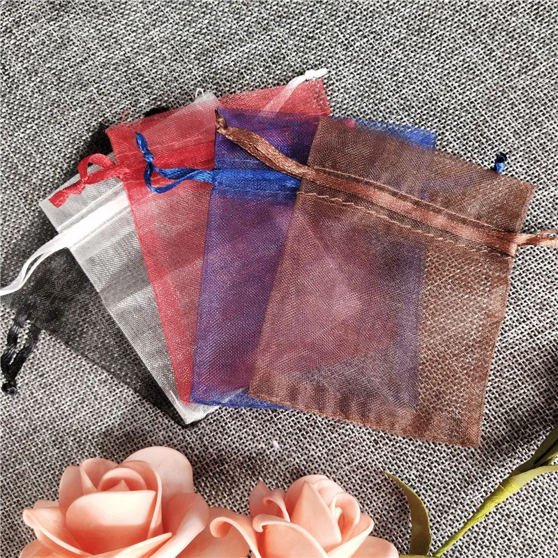 25 шт. 19x29 тюлевые большие сумки из органзы подарочные украшения для