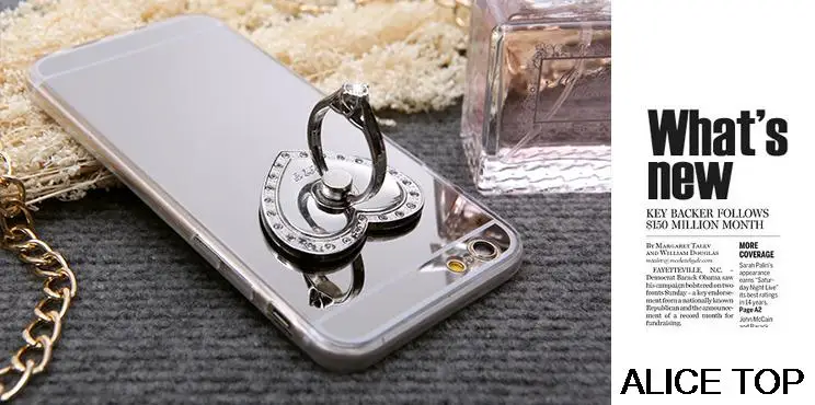 ДЛЯ Samsung A5 (2016) Эксклюзивная Модная дрель зеркало тпу алмаз Горный Хрусталь Кольцо