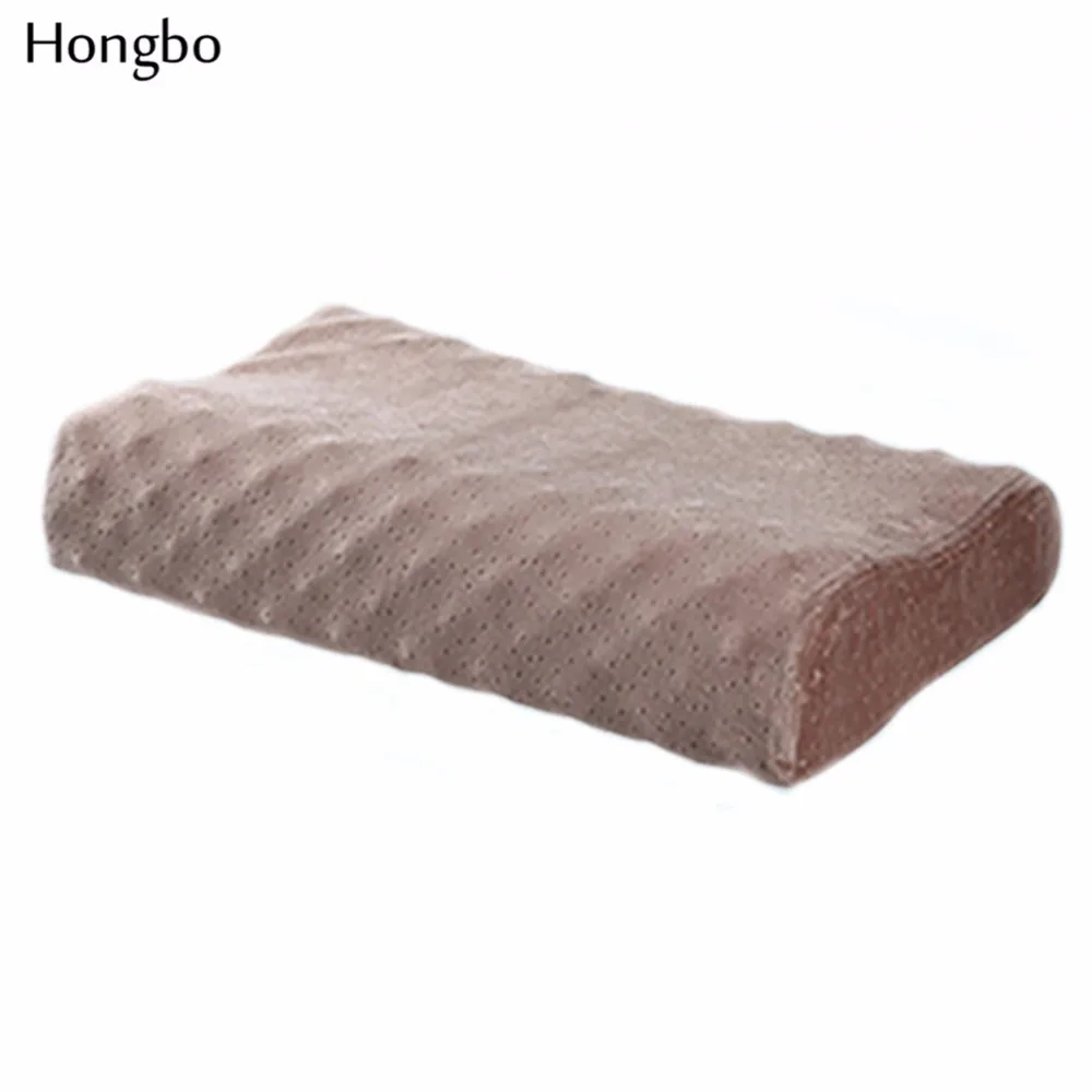 

Hongbo 1 Pcs 58*36*12-10cm Massage Natural Latex Pillow Cervical Spine Health Anti-bacterial Anti-mite Bed Pillow