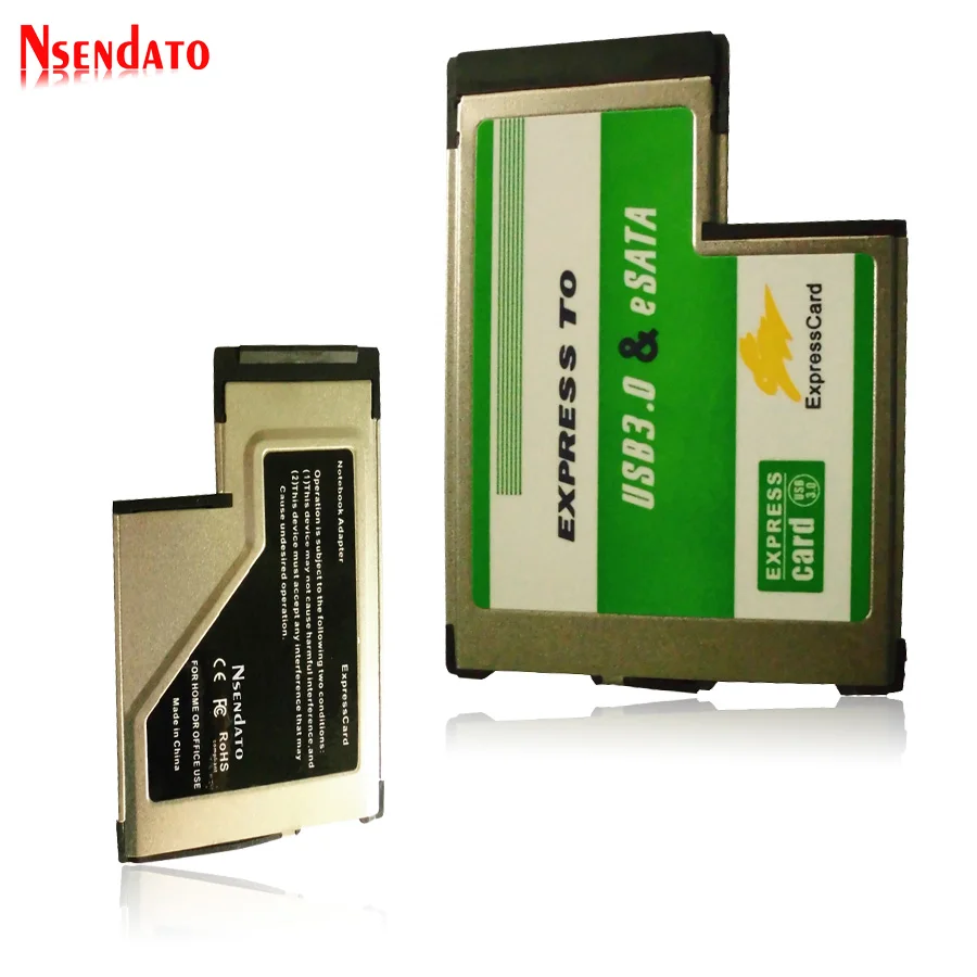 Новый Скрытая cardbus Express к USB 3.0 + ESATA II 2.0 Combo для Card ExpressCard 54 мм адаптер | Компьютеры и