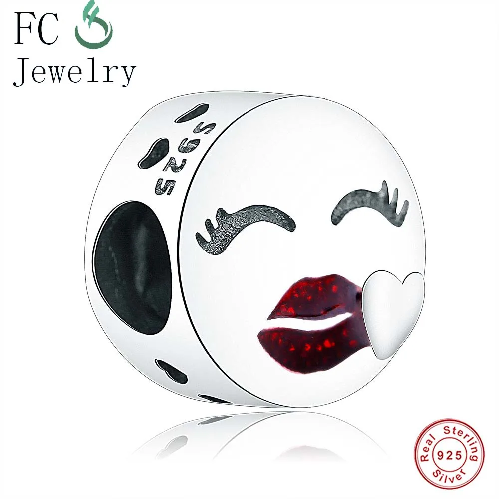 FFC0736 Новая мода 925 Серебряное кольцо с кристаллом подвеска в форме шара Pandora Шарм свисающее ожерелье любовник помолвка подарок - Цвет: FFC0736