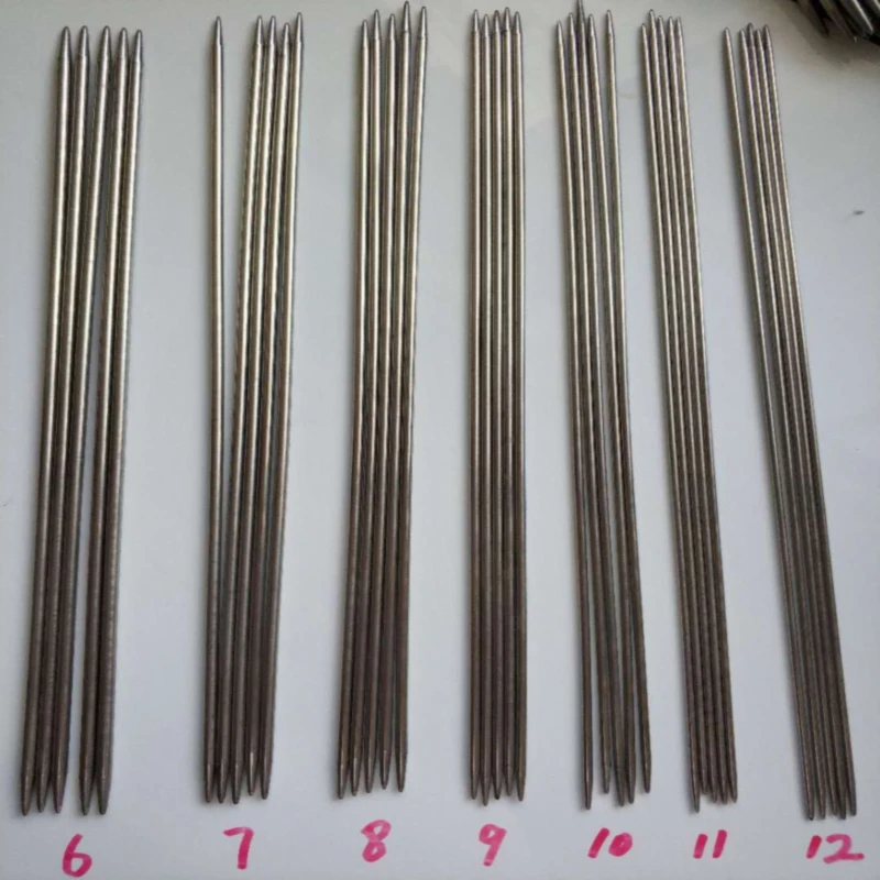 

55PCS/SET 24cm stainless steel Straight knitting needles crochet hooks knitting needles set Size 6-16