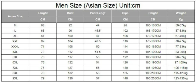 Мужской спортивный костюм большие размеры 6XL7XL 8XL 9XL лето 2019 | Мужская одежда