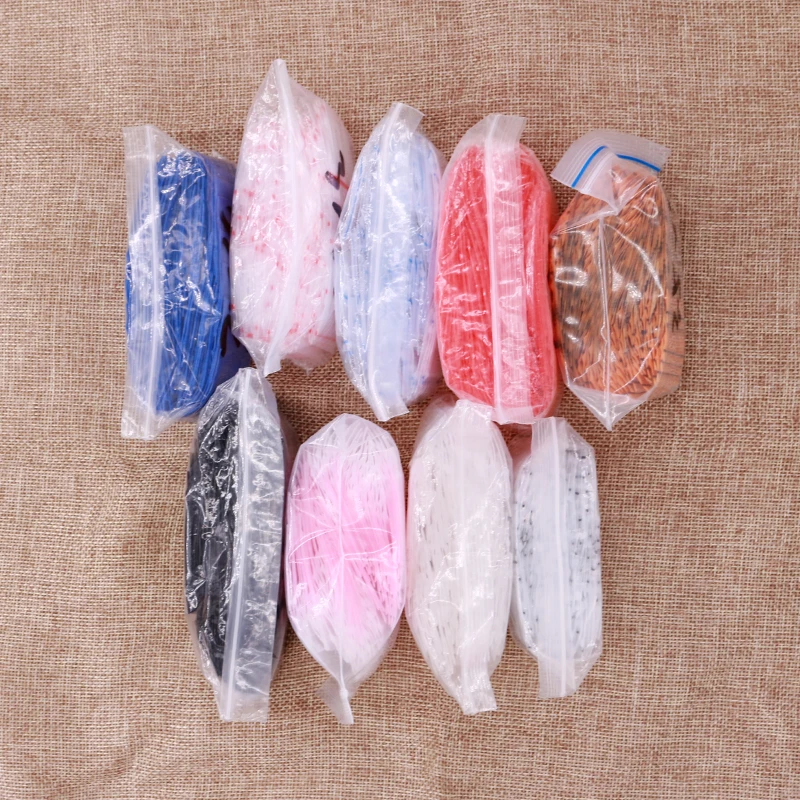 100 шт маленький полиэтиленовый пакет на молнии для ювелирных изделий Ziplock