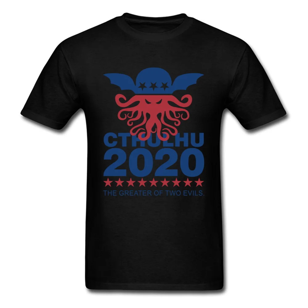 Cthulhu 2020 мужская белая футболка хлопковые топы дизайнерская с мультипликационным