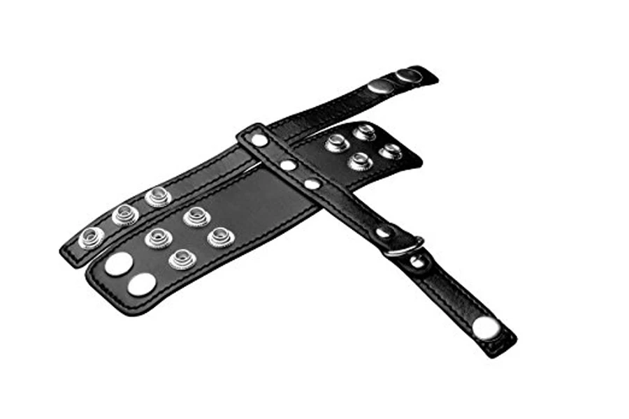 Натуральная кожа Петух ремешок и мяч носилки Cockring мужской аксессуар шар Splitter