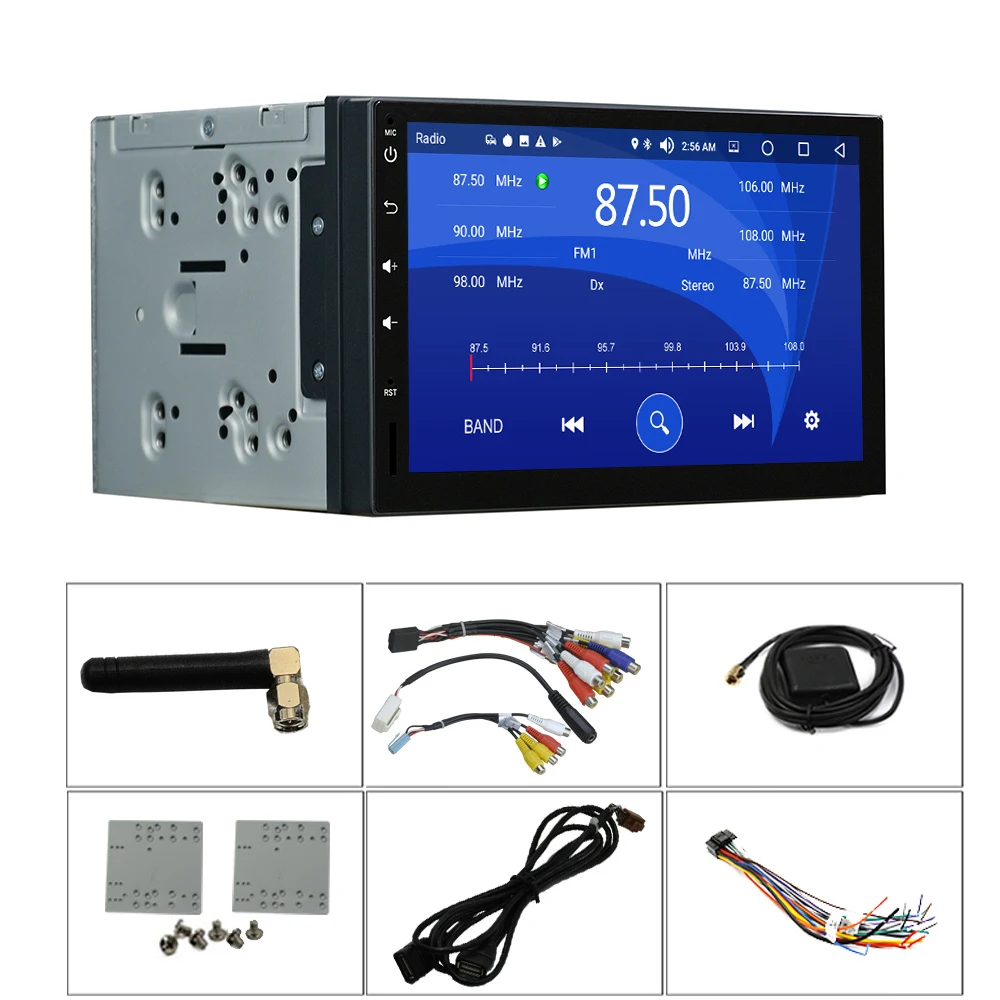 7 &quot2din Android 8 0 Восьмиядерный 4G + 32G автомобильный радиоприемник gps Bluetooth 4 1024x600