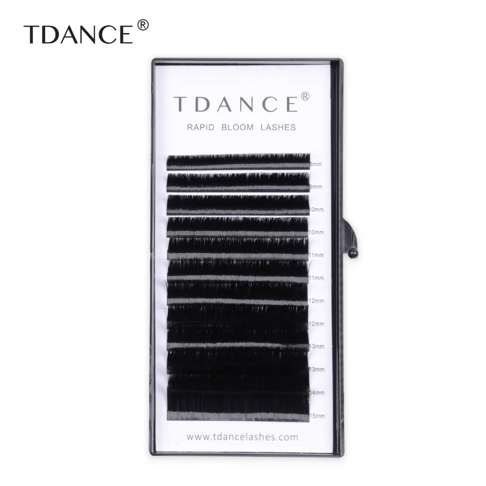 TDANCE Easy Fan ресницы накладные C/CC/D/DD Curl высокое качество ложная норка для ресниц