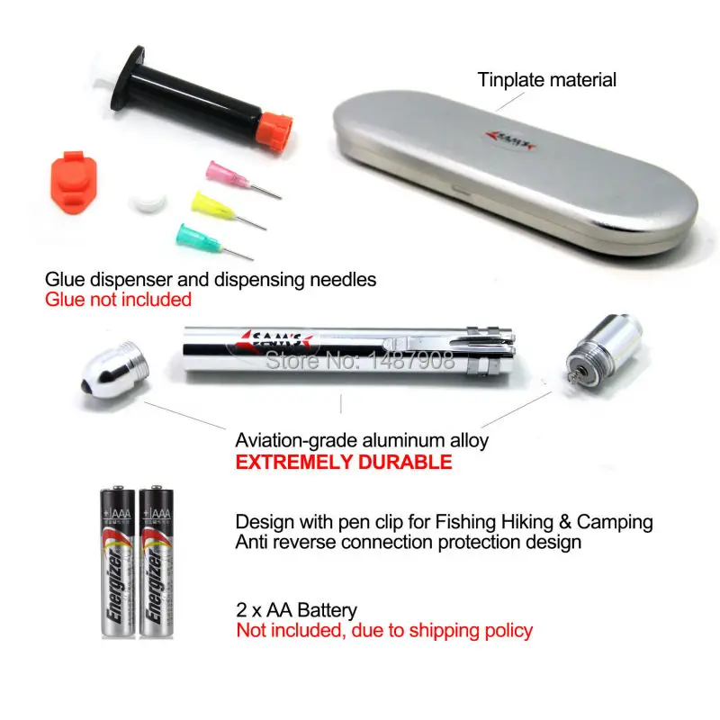 SAMSFX набор инструментов для завязывания мушек с УФ-отверждсветильник Диспенсер