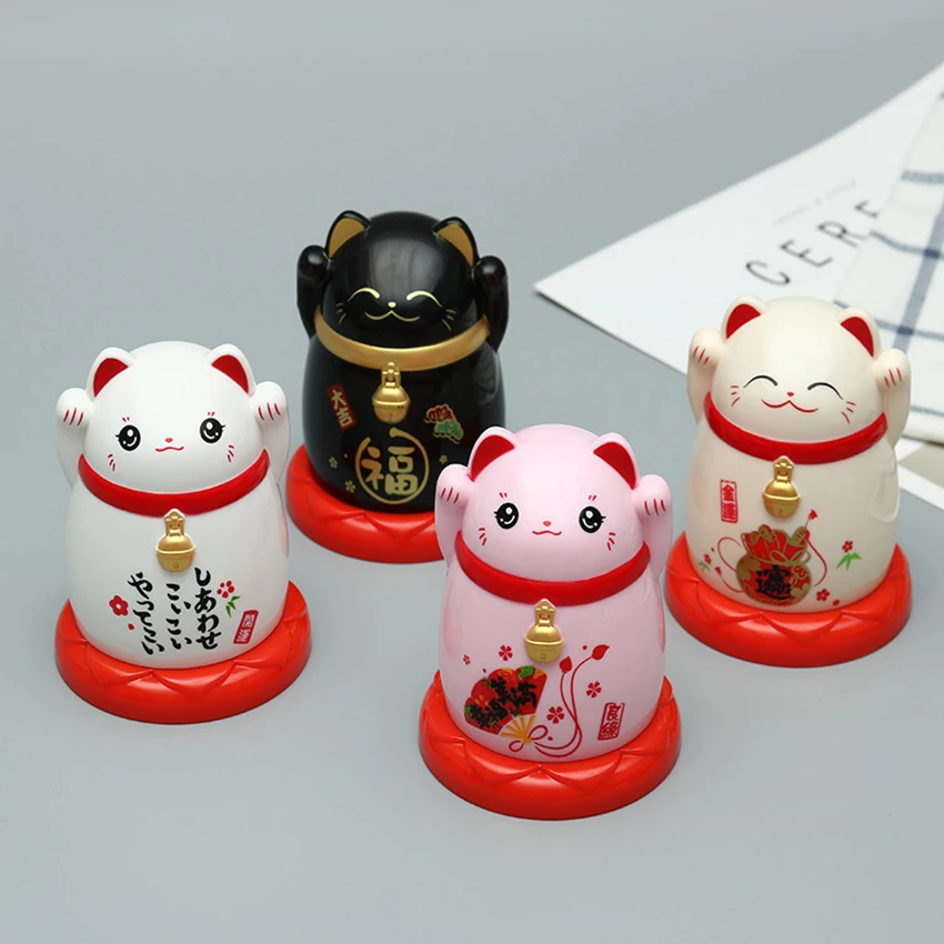 Lucky Cat контейнер для зубочисток мультфильм ABS коробка хранения креативные милые