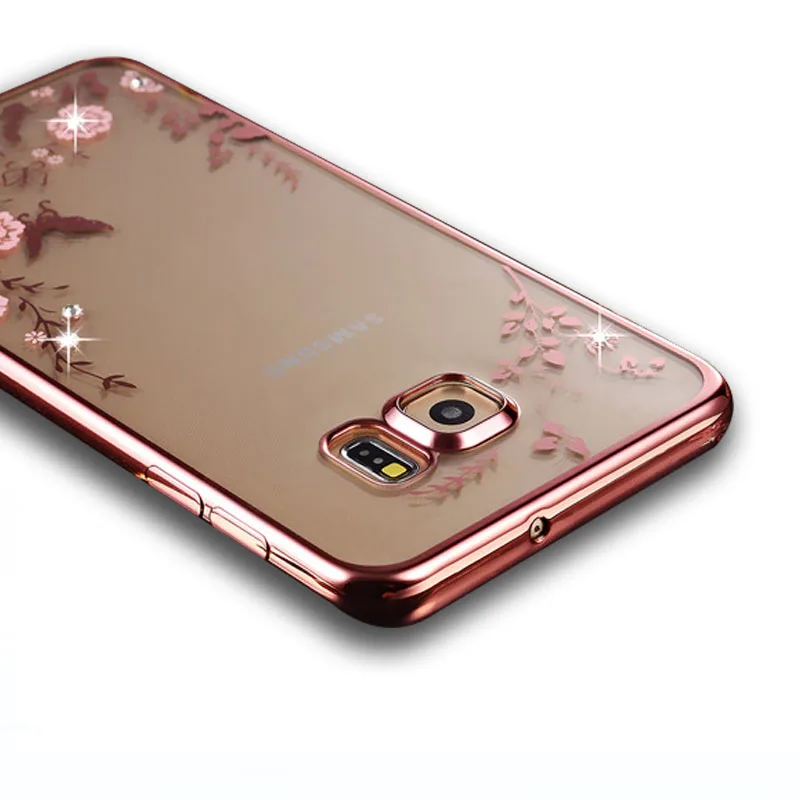 SemgCeKen luxury original gold tpu silicone case for samsung galaxy S6 edge silicon clear soft S6edge coque cover |