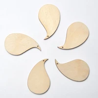50 pcs earrings women wooden blank circle shape wooden earrings