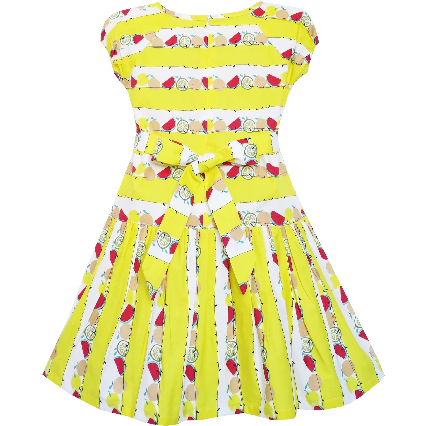 Girls Dress Fox Squirrel Bird Mushroom Striped Cotton 2020 Summer Princess Wedding Party Dresses Girl Clothes Pageant Sundress | Детская