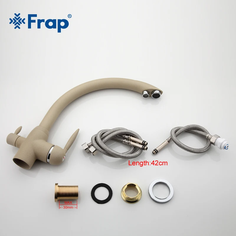 Новое поступление кухонный кран цвета хаки Frap смеситель с креплением на раковину