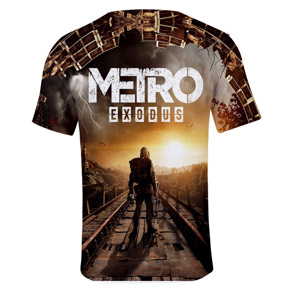 Горячая игра Мода 3D печать Metro Exodus футболки для мужчин/женщин летние шорты рукав o