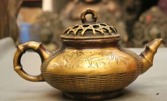 10 &quotКитайский медный Бронзовый Краб Улитка бамбуковая тканая форма