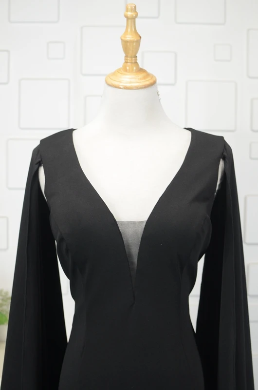 JaneVini Vestidos черные платья для матери невесты сексуальные атласные длинные