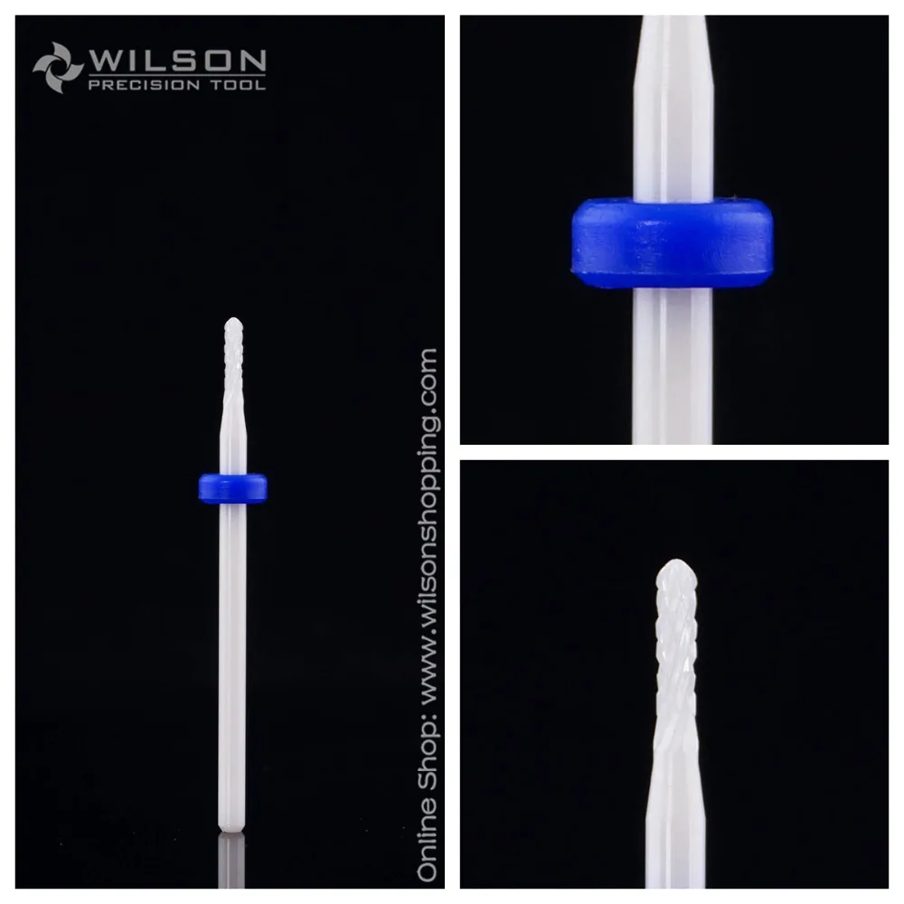 Круглый Бит средний (6000032) белый керамический сверло для ногтей|ceramic nail drill bit|ceramic