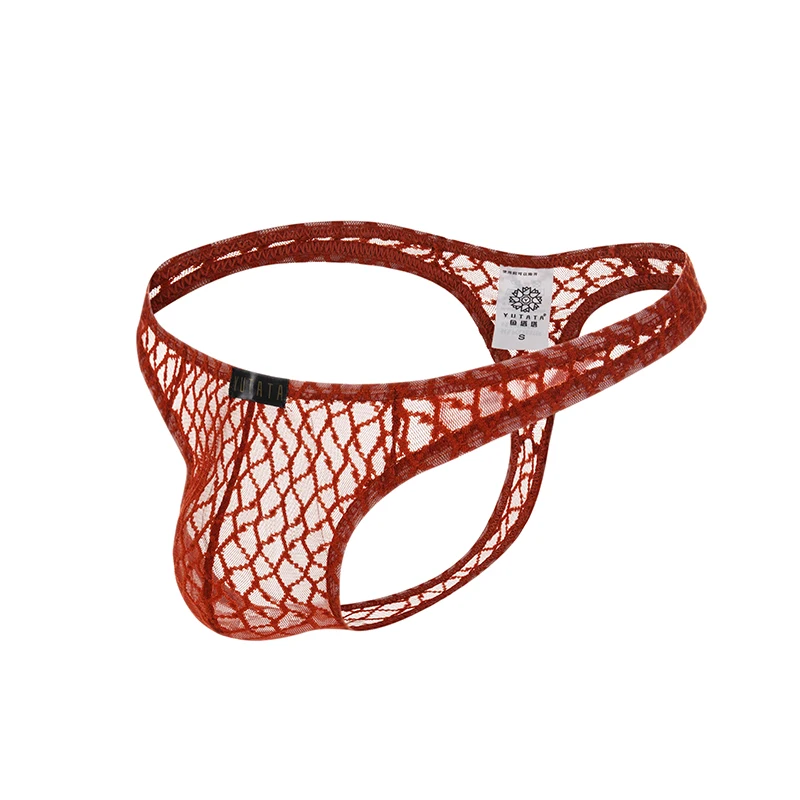 Мужские сексуальные кружевные прозрачные индивидуальные шорты бикини стринги