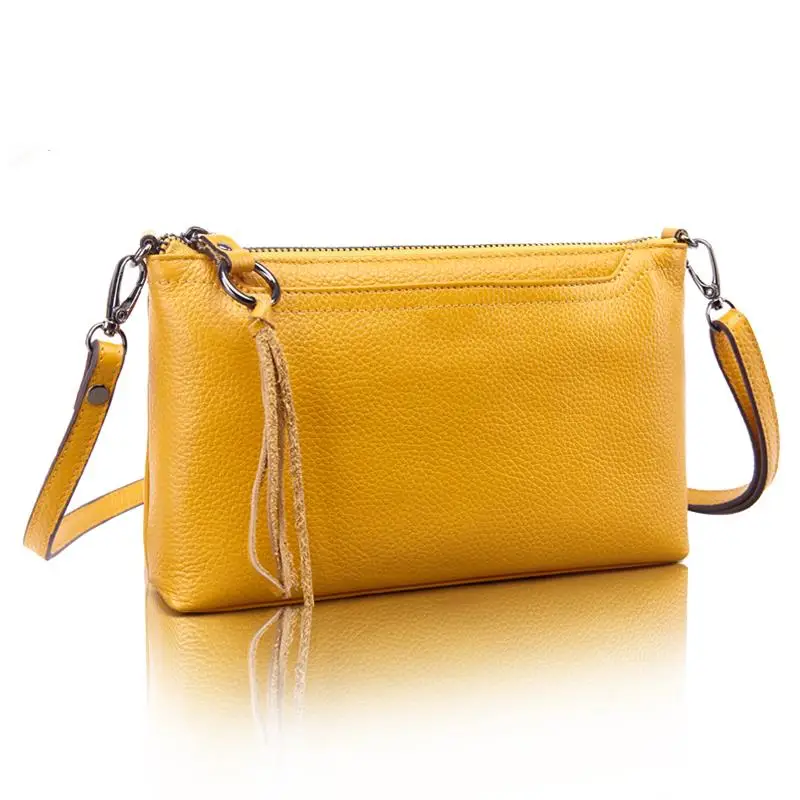 Женская сумка мессенджер из натуральной кожи однотонная|women shoulder bag|bag genuinedesigner bag |
