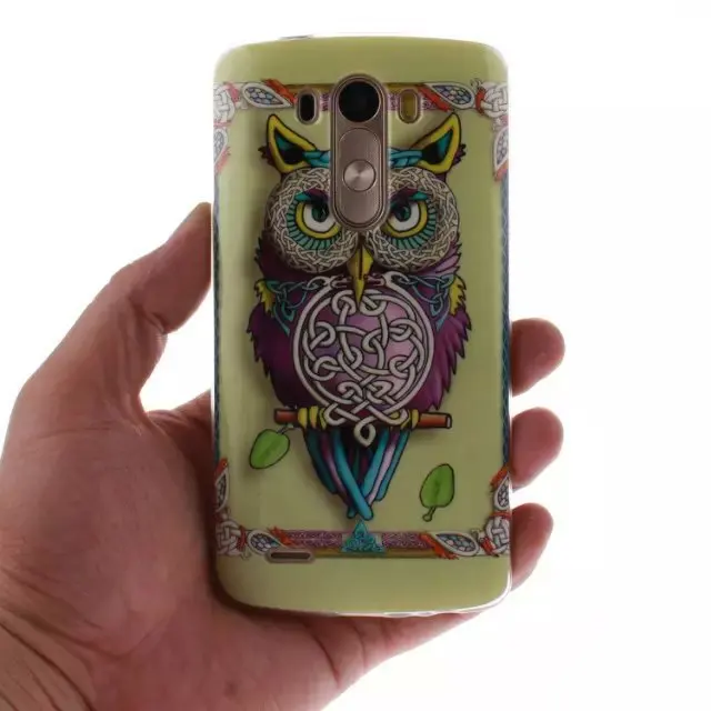2016 Новая Мода Сова Флаг ТПУ Мягкий Силиконовый Чехол Для LG Optimus G3 D855 D850 Обложка
