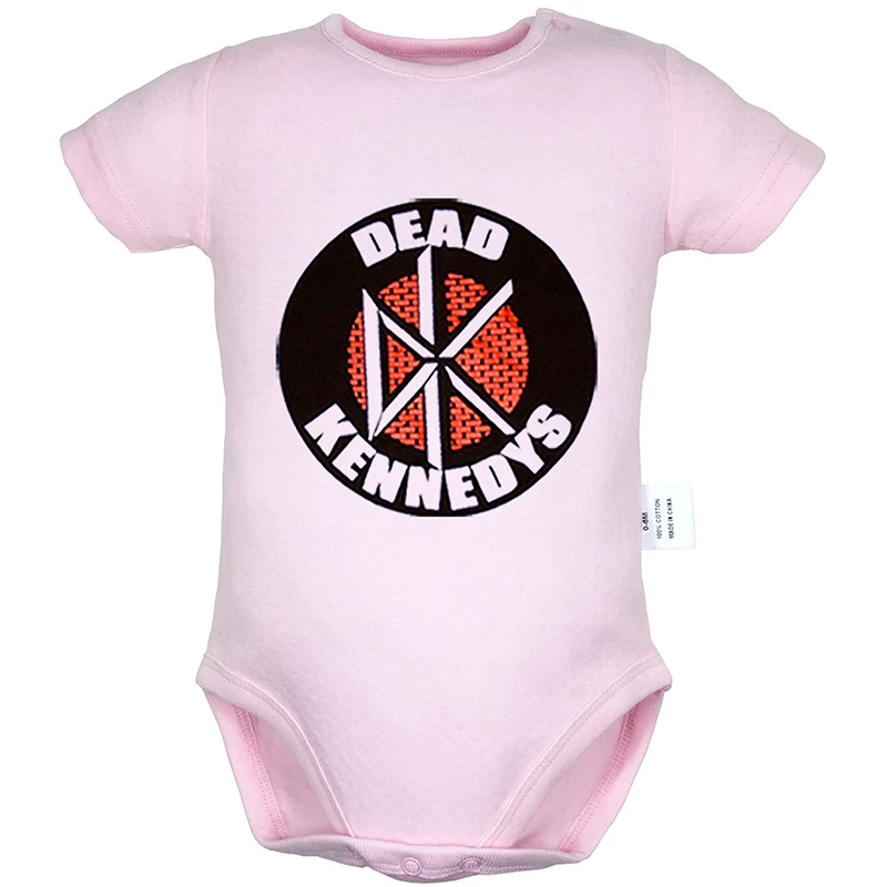 Baby739PD DEAD KENNEDYS/комбинезон из хлопка с принтом в стиле панк-рок для новорожденных мальчиков и девочек; комбинезон с короткими рукавами; летний комплект - Цвет: Baby739PD