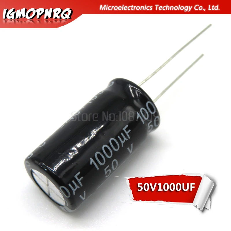 

10pcs 50V1000UF 13*25mm 1000UF 50V 13*25 Electrolytic capacitor new original