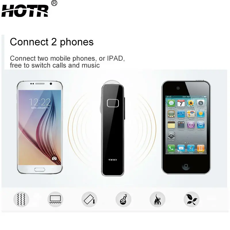 HOTR оригинальные наушники Bluetooth с микрофоном стерео профессиональная гарнитура