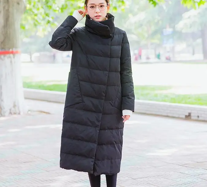 

Winter Women Down Coat large Collar Women Warm Winter Down Coat 90% Duck Women Down Coat Jackets 2019 New Fashion