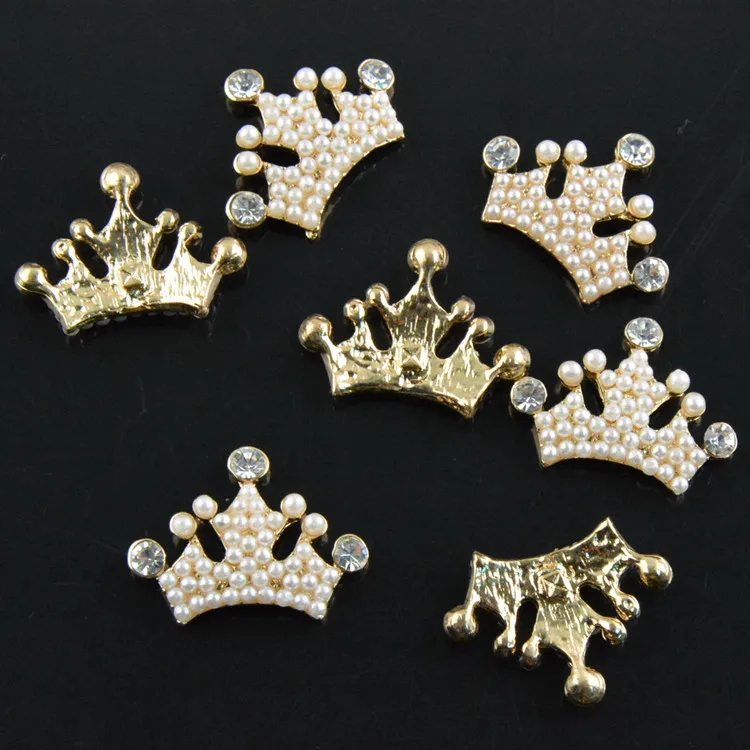 Новое поступление 10 шт./лот жемчужная корона для принцессы сплав стразы