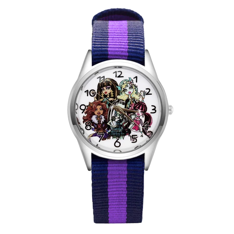 

Fashion Cartoon Cute style Watches Women's Girls Students Boy's Children Nylon Strap Quartz Wrist Watch Clcok JC38
