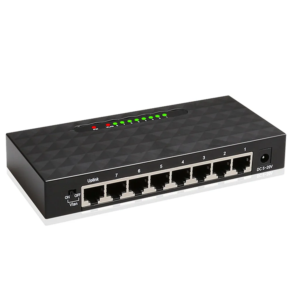 KuWFi 8 портов сеть Swithch 10/100/1000 гигабит Ethernet сетевой коммутатор Lan концентратор
