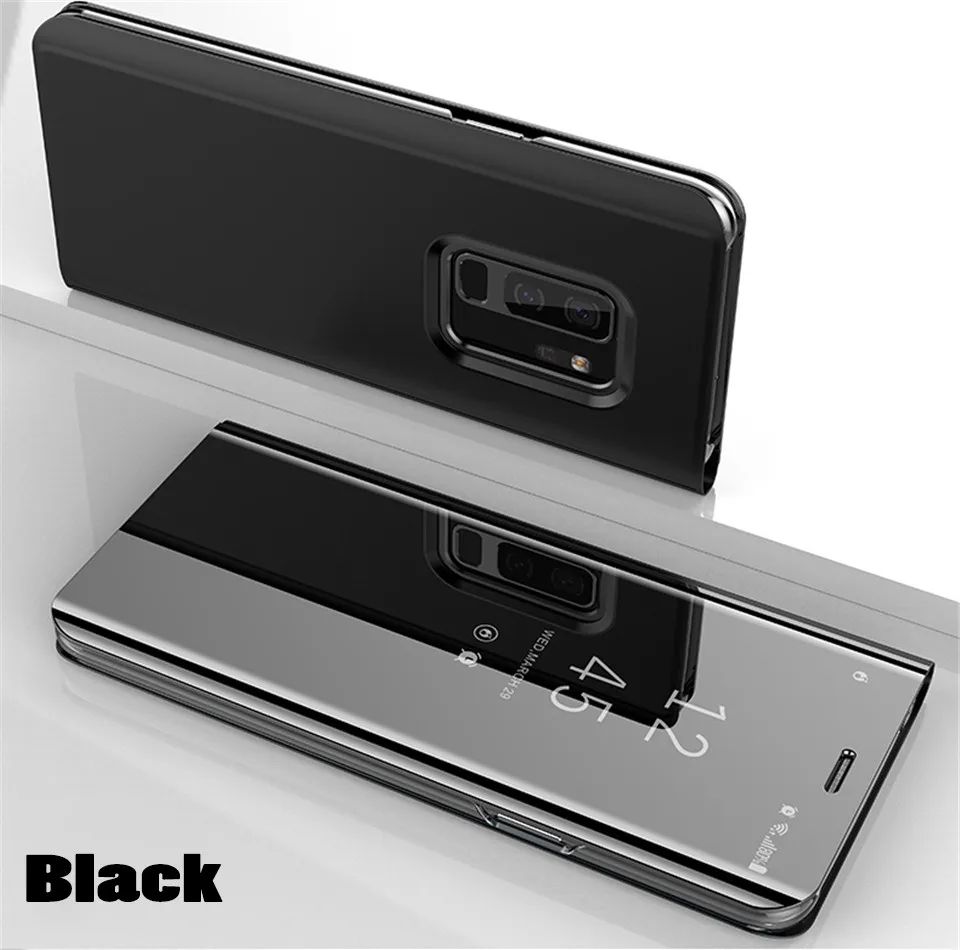 Зеркальный флип-чехол для samsung Galaxy A50 A7 S8 S9 S10 Lite S7 Note 8 9 J8 J6 J4 Plus A20 A30 A40 A70 A90 M20 M10 A10 крышка
