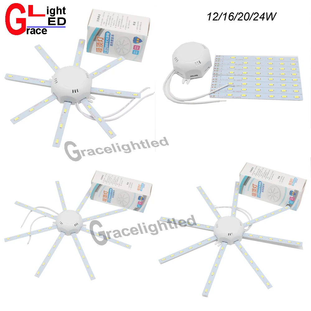 1 шт. Современный дизайнерский светодиодный потолочный светильник 24/20/16/12 Вт