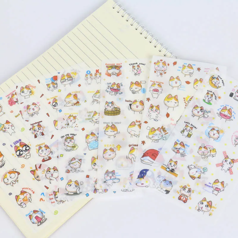 Joylong Kawaii стикер s Скрапбукинг милый мультфильм кошка Улитка Дети DIY творческие