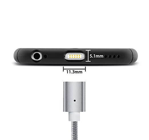 Магнитный кабель Lightning для iPhone и iPad 3 FT Gen 5 (серебристый) | Автомобили мотоциклы